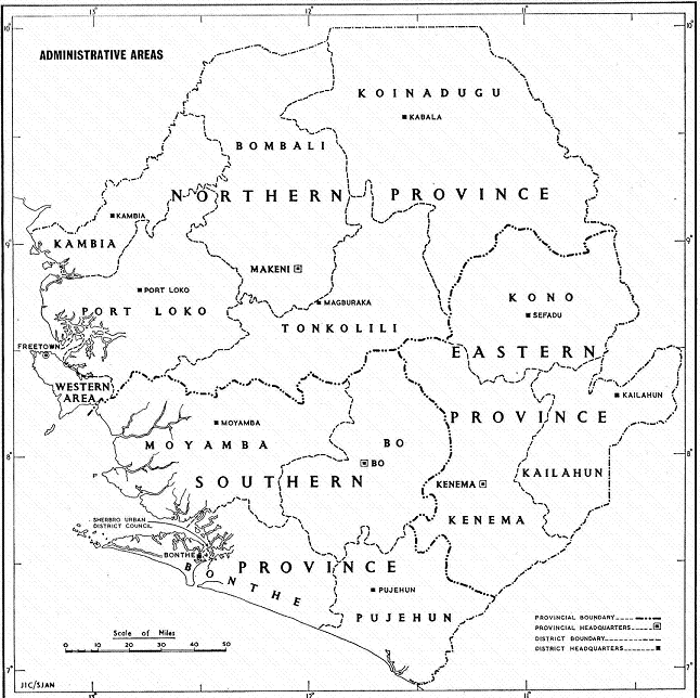 Sierra Leone Districts
