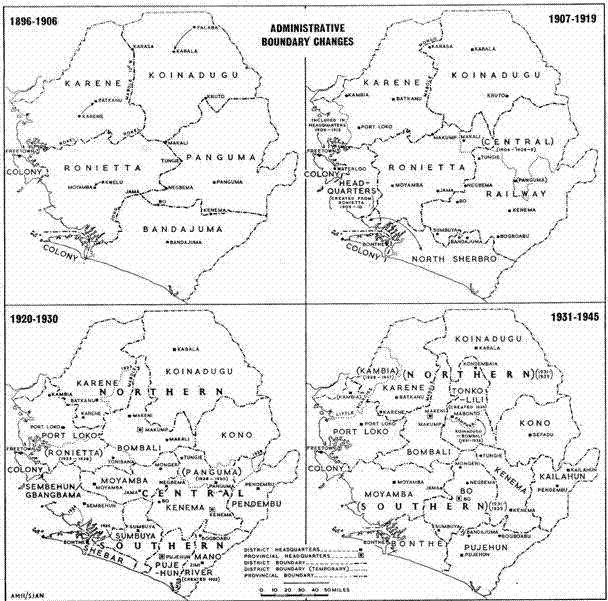 Sierra Leone internal boundary changes