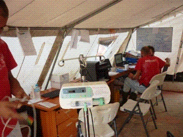 Ebola Center monitoring station