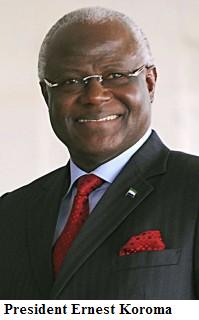 Sierra Leone President Ernest Koroma