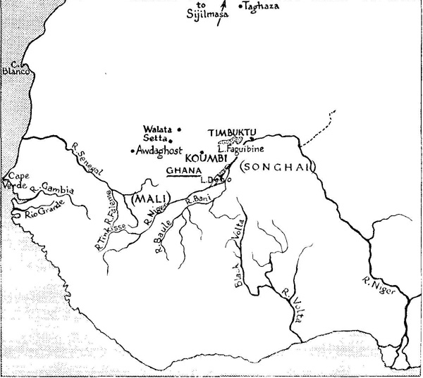 map of ancient Ghana